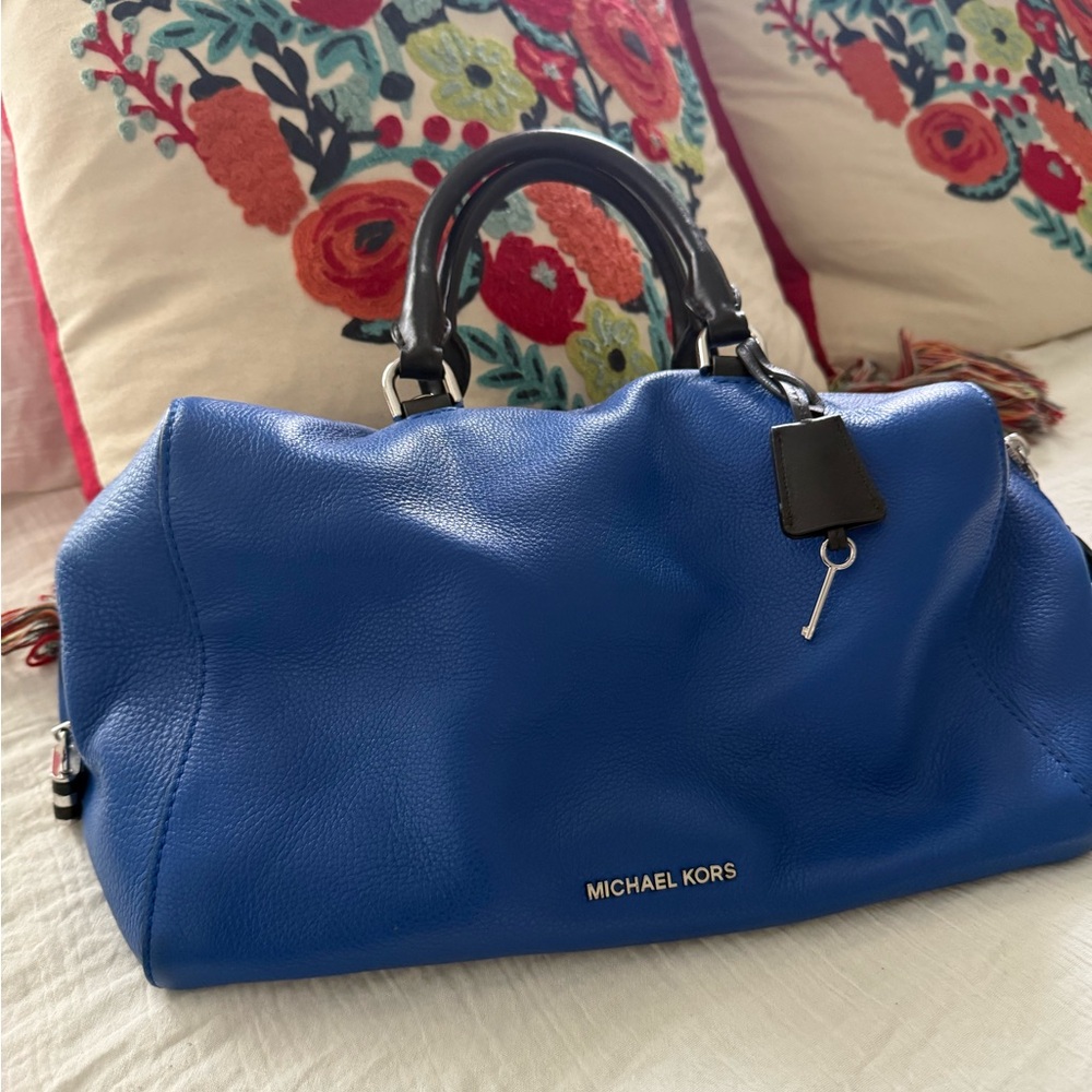 Blue Michael Kors purse